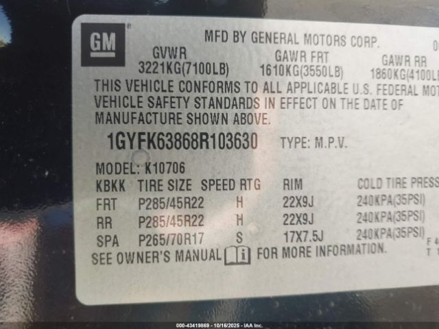 Cadillac Escalade Standard Image 5