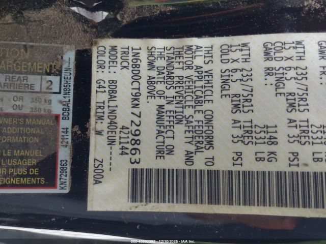 Nissan Frontier S Image 14