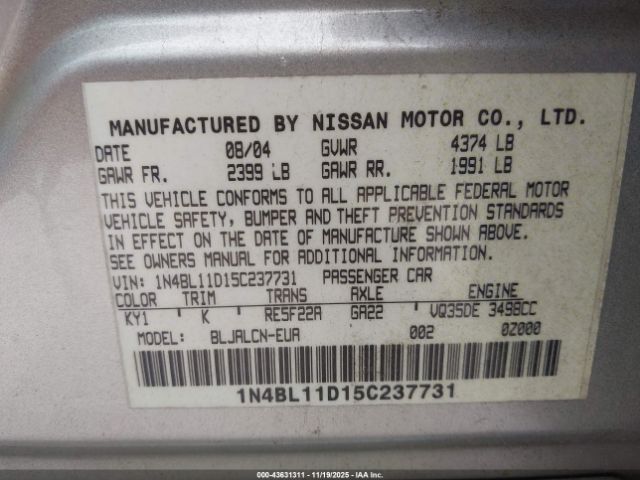 Nissan Altima 3.5 Se Image 3
