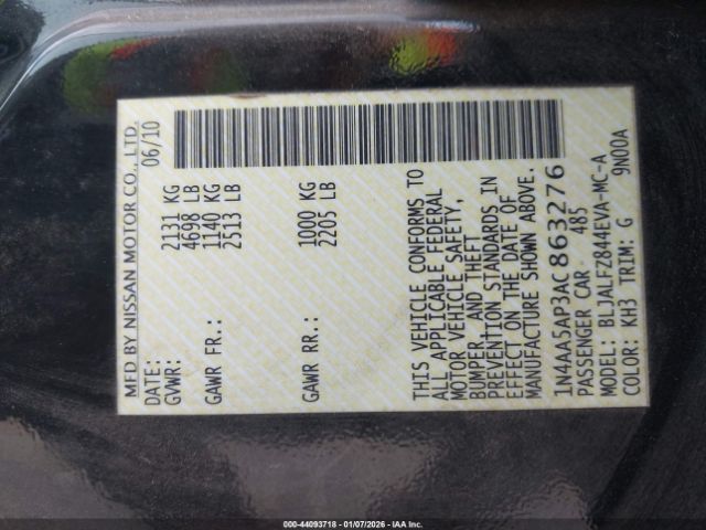 Nissan Maxima 3.5 Sv Image 8