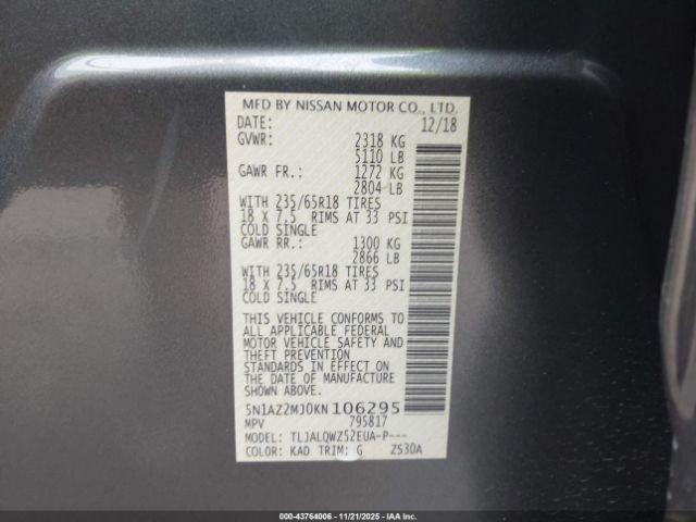 Nissan Murano Sv Image 11