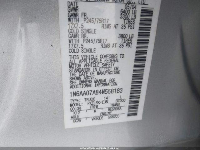 Nissan Titan Xe Image 8