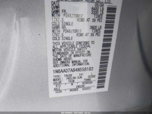 Nissan Titan Xe Image 8