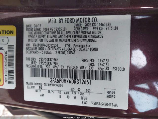 Ford Fusion Se Image 2