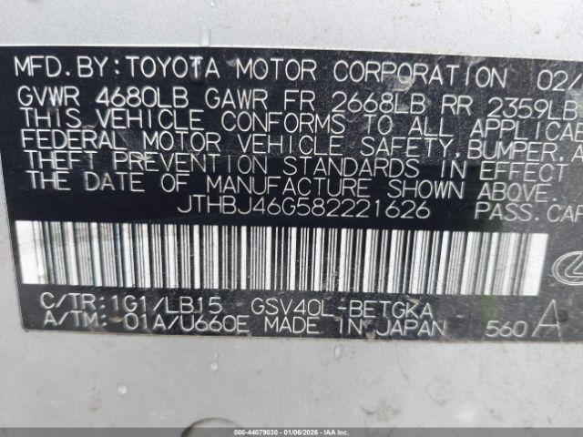 Lexus Es Base (a6) Image 9