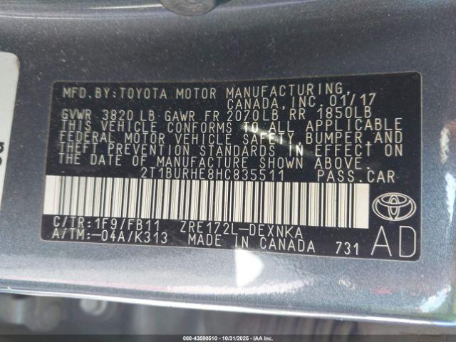 Toyota Corolla Le Image 16